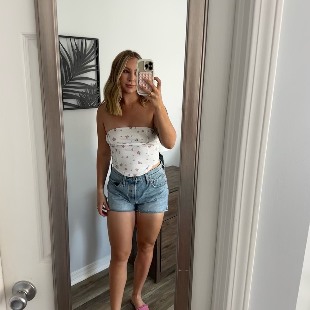 Levi's Light Blue Jean Shorts